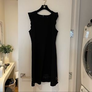 Banana Republic scallop black dress, size 12